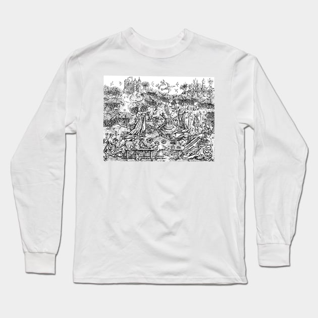 Middle age scenes Long Sleeve T-Shirt by Marccelus